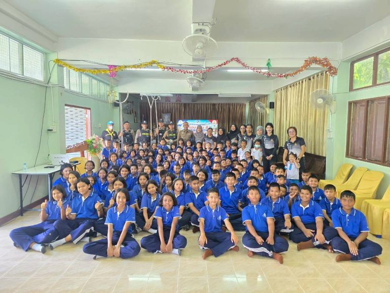 สถานีตำรวจภูธรตะโหมด ร่วมกับ โรงเรียนวัดโหล๊ะจันกระ ซักซ้อมแผน ” หนี ซ่อน สู้ “